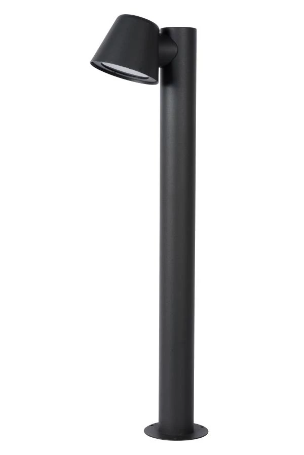 Lucide DINGO-LED - Bollard light - LED Dim. - GU10 - 1x5W 3000K - IP44 - Anthracite - turned off